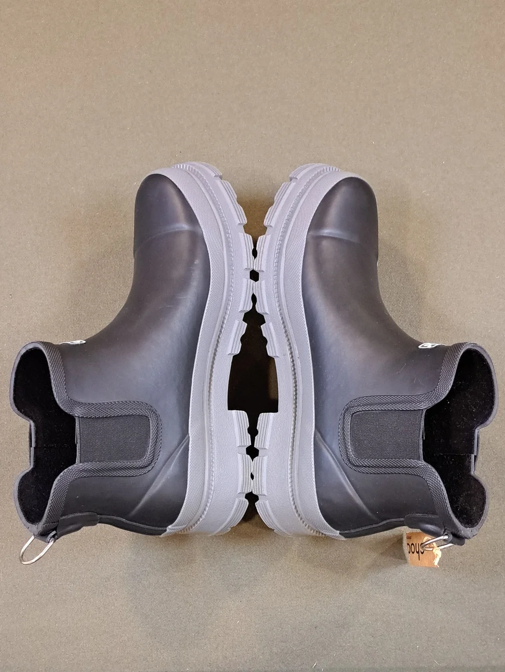 Chooka Storm Chelsea Ankle Rain Boot - Color: Black - Size: Women 10